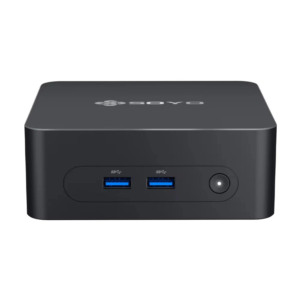 Soyo m2 plus 2 mini pc windows 11 pro intel n100 cpu 16gb ddr4 512gb ssd hdmix2 4k @ 60hz wifi 5 bt 5,0 tragbarer computer