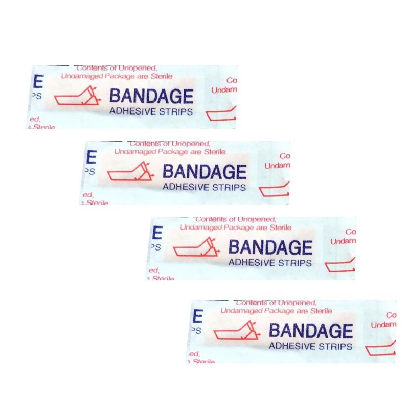 100pcs/set Mini Band Aid Finger Joint Patch PE Waterproof Medical Strips 10x40mm Small Wound Plaster Dressing Adhesive Bandages