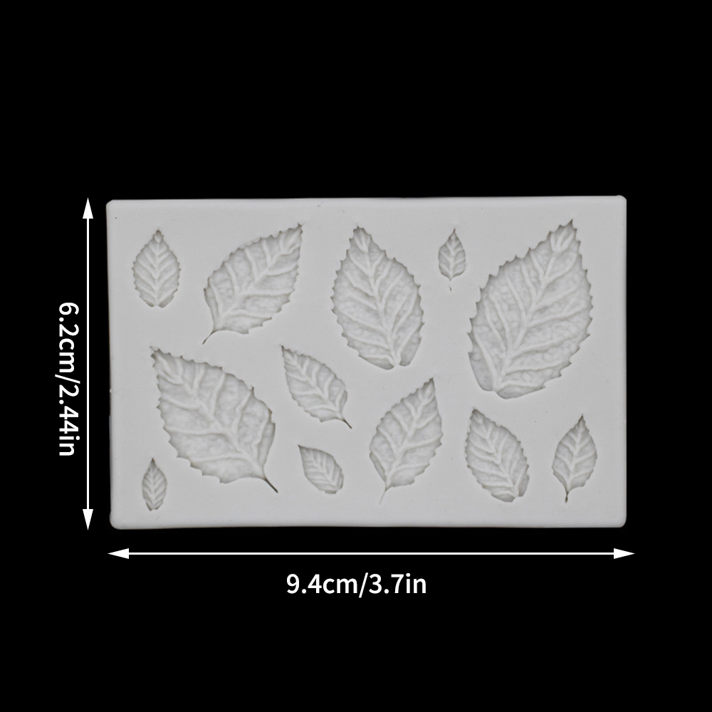 Molde de silicona líquida para hornear pasteles, Fondant de hojas Diy, una variedad de hojas y arce, colección de moldes de silicona, 1 ud.