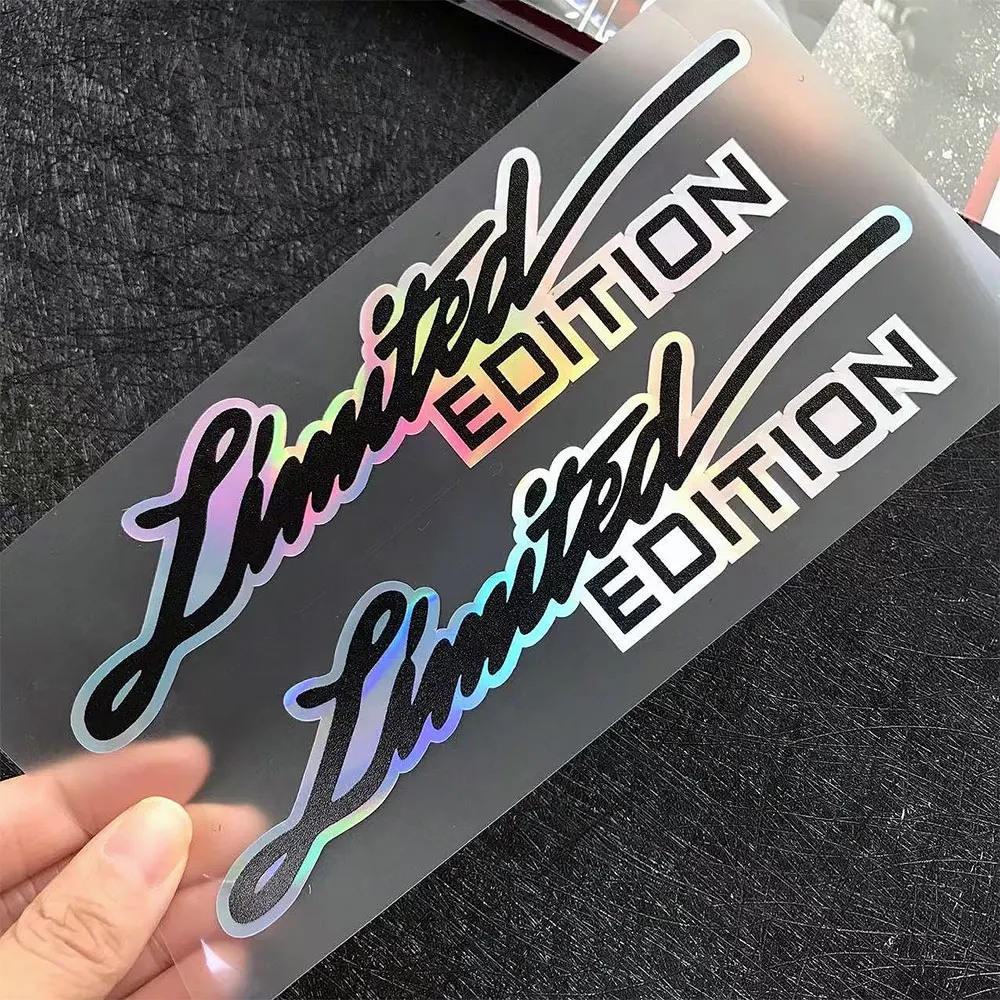 2 X Phiên Bản Giới Hạn Hiệu Xe Máy Bên Đề Can Laser Rainbow Dải Mũ Bảo Hiểm Dán Xe Tạo Kiểu Vinyl Decal Cho YAMAHA Tmax