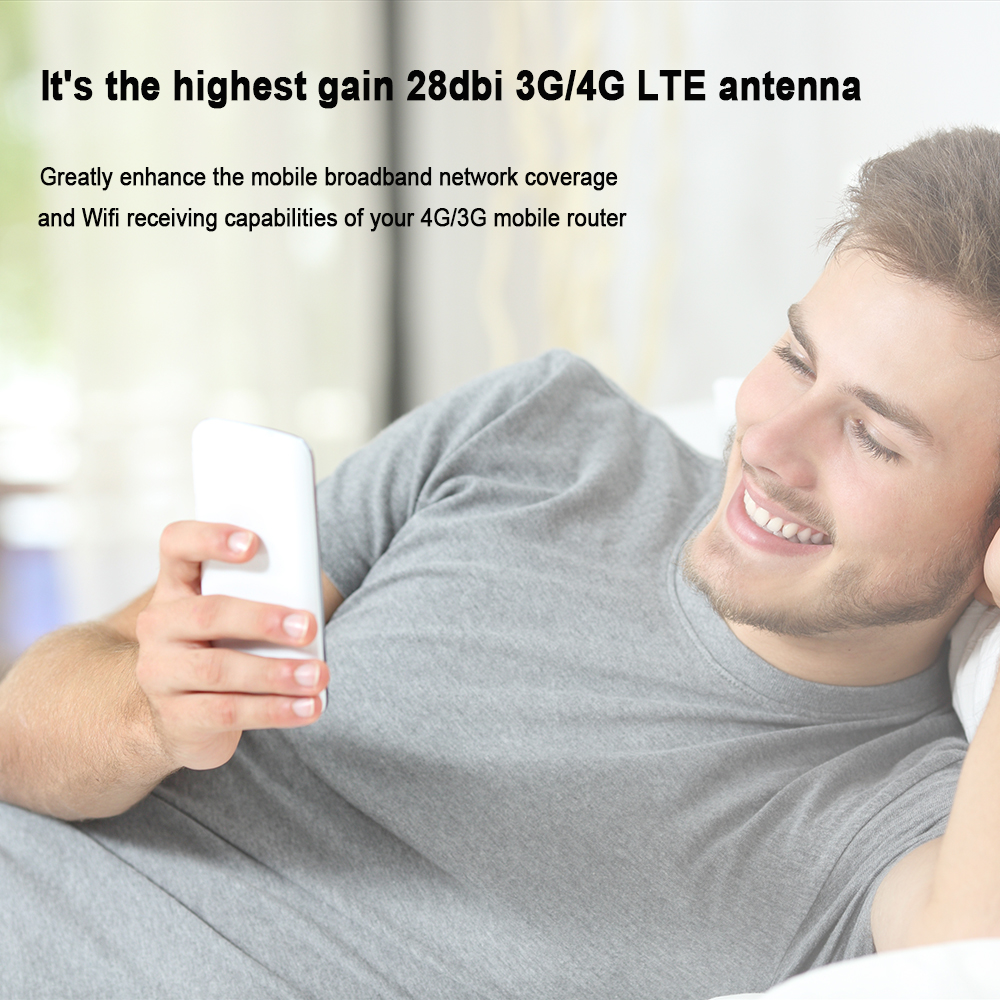 LTE Antenna 3G 4G SMA Connector 2M Cable 4G LTE Router External Antenna For Huawei 3G 4G LTE Router Modem
