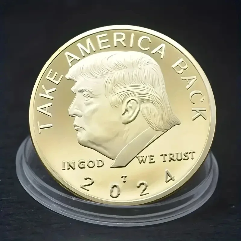 1pc Trump 2024 Commemorative Coin American Eagle Commemorative Coin Trump Coins
