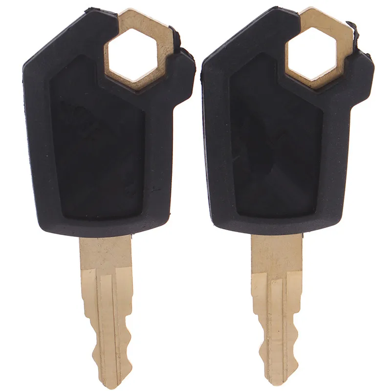 2 Chiếc Chìa Khóa Cho Sâu Bướm 5P8500 Thiết Bị Nặng Đánh Lửa Nạp Đạn Máy Hút Sữa Tay Kim Loại & Nhựa Đen Vàng