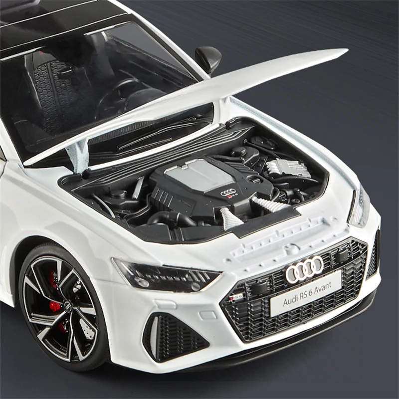 1/18 アウディ RS6 アバントステーションワゴン合金車モデル Diecasts 金属スポーツカー車両モデルシミュレーションサウンドライト子供のおもちゃのギフト
