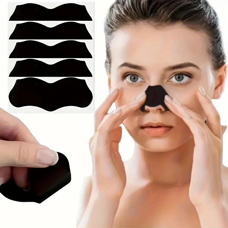 5/10 unidades de adesivo de nariz de limpeza profunda, adesivo facial de manchas de nariz, máscara de nariz, acne limpa e remendo de nariz de cravo
