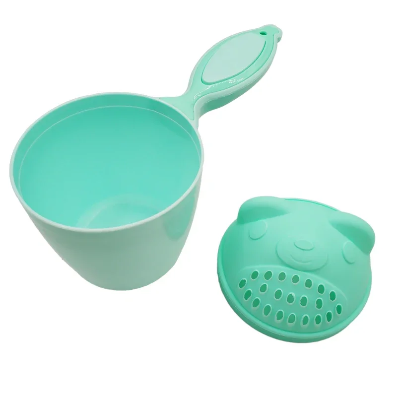 Cute Cartoon Baby Cuffie da bagno Toddle Shampoo Cup Bambini Costume da bagno Bailer Baby Shower Cucchiai Bambino Lavaggio dei capelli Tazza Strumento da bagno per bambini
