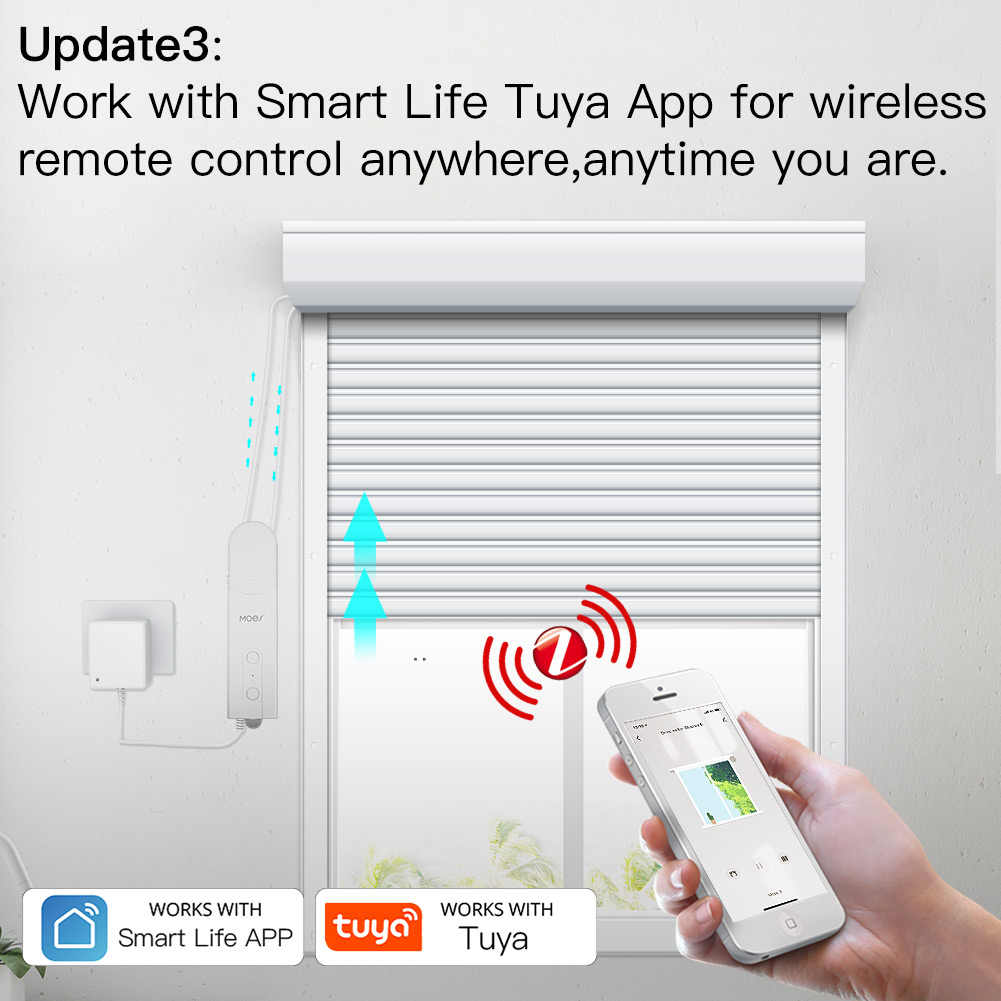 ZigBee Smart DIY motorisierte Rollos/Sonnen Antriebsmotor Hub Tuya Smart Life APP Alexa Google Home Sprachsteuerung