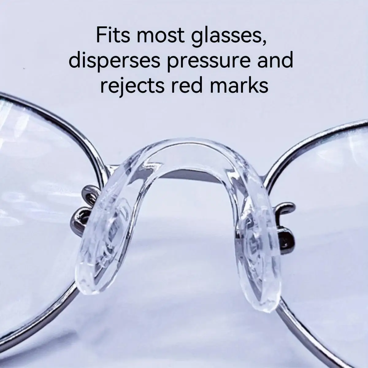 Almohadillas para la nariz para gafas de silicona ultrasuave, accesorios para montura de gafas de ajuste cómodo, almohadillas antideslizantes para la nariz para deportes y uso diario, 1/2/4 unidades