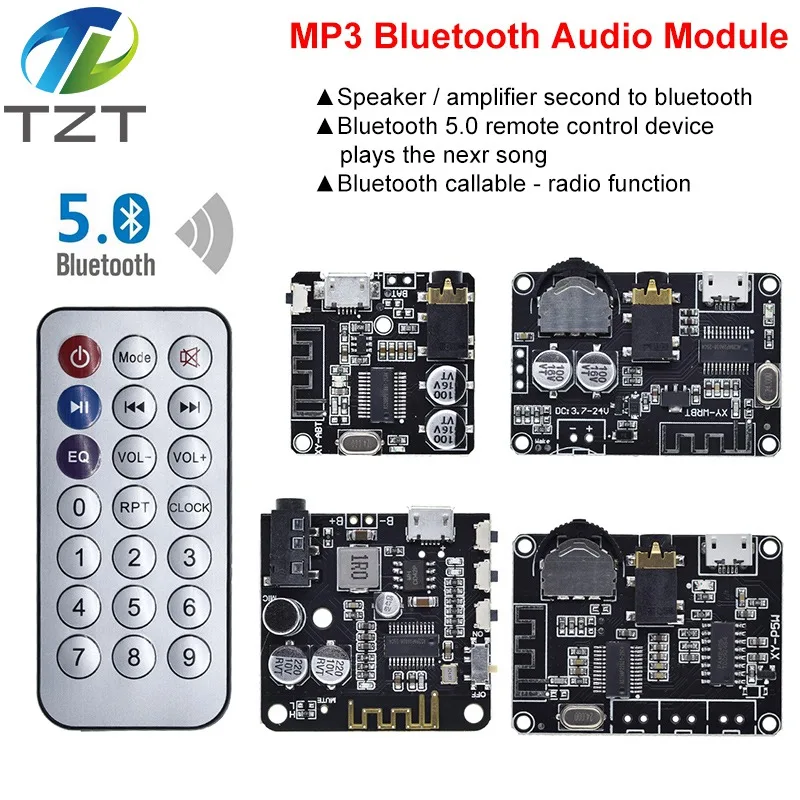 Bluetooth Audio Receiver board Bluetooth 5.0 mp3 lossless decoder board Wireless Stereo Music With Power Amplifier Module