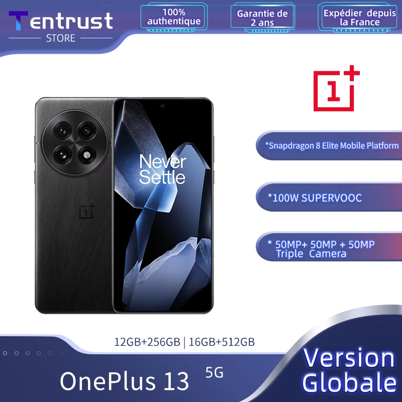 Anteprima mondiale OnePlus 13 Versione globale AI Smartphone Snapdragon 8 Elite 6000mAh Batteria 50W AIRVOOC Carica wireless NFC