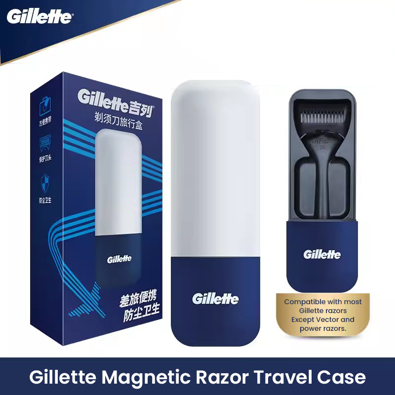 Custodia da viaggio magnetica Gillette per Gillette Razor Fusion 5 Mach 3 Travel Box
