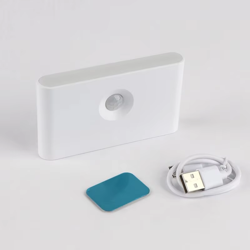 LED Human Body Sensing Night Light Wireless USB Rechargeable Wall Light Upper And Lower Glow Bedroom Stairway Hallway