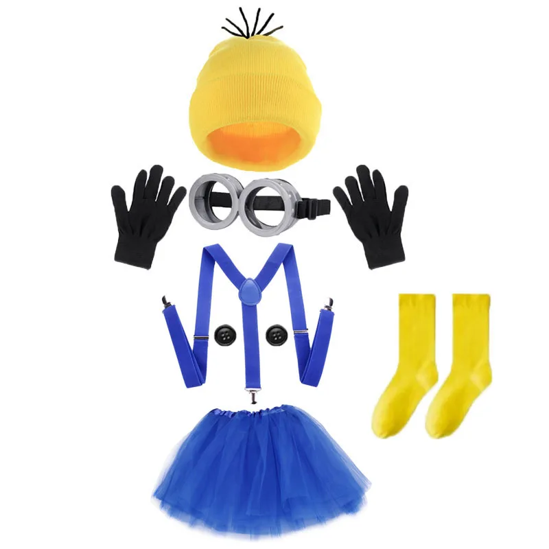 Minion Costume For Adults Costume Minion Goggles And Hat Outfit Cosplay Accessories For Fancy Dress Party Despicables Me costume