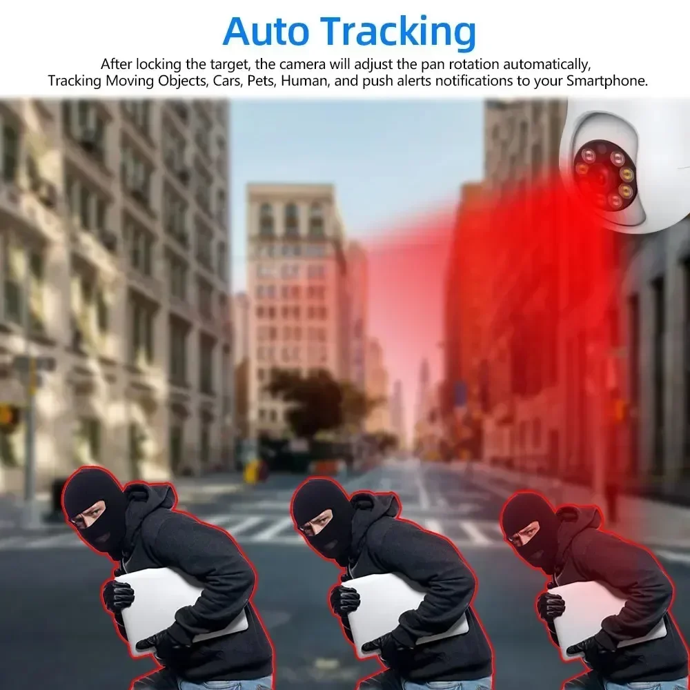 Tuya-cámara Wifi de 5MP para interiores, Monitor de bebé para mascotas PTZ 360, visión nocturna IR, detección Ai, cámaras IP de vigilancia P2P con Tuya Smart Life
