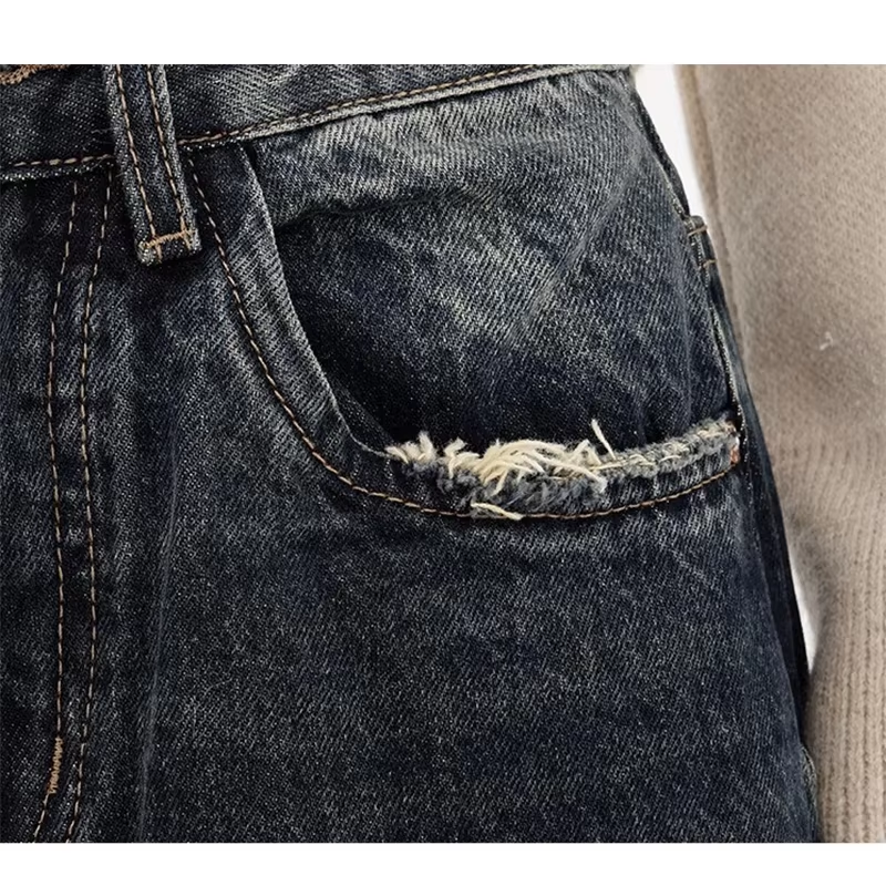 Neue Stil Y2K Baggy Jeans Frauen Streetwear Retro Mode Herbst Hohe Taille Hosen Lose Breite Bein Denim Hosen Femal