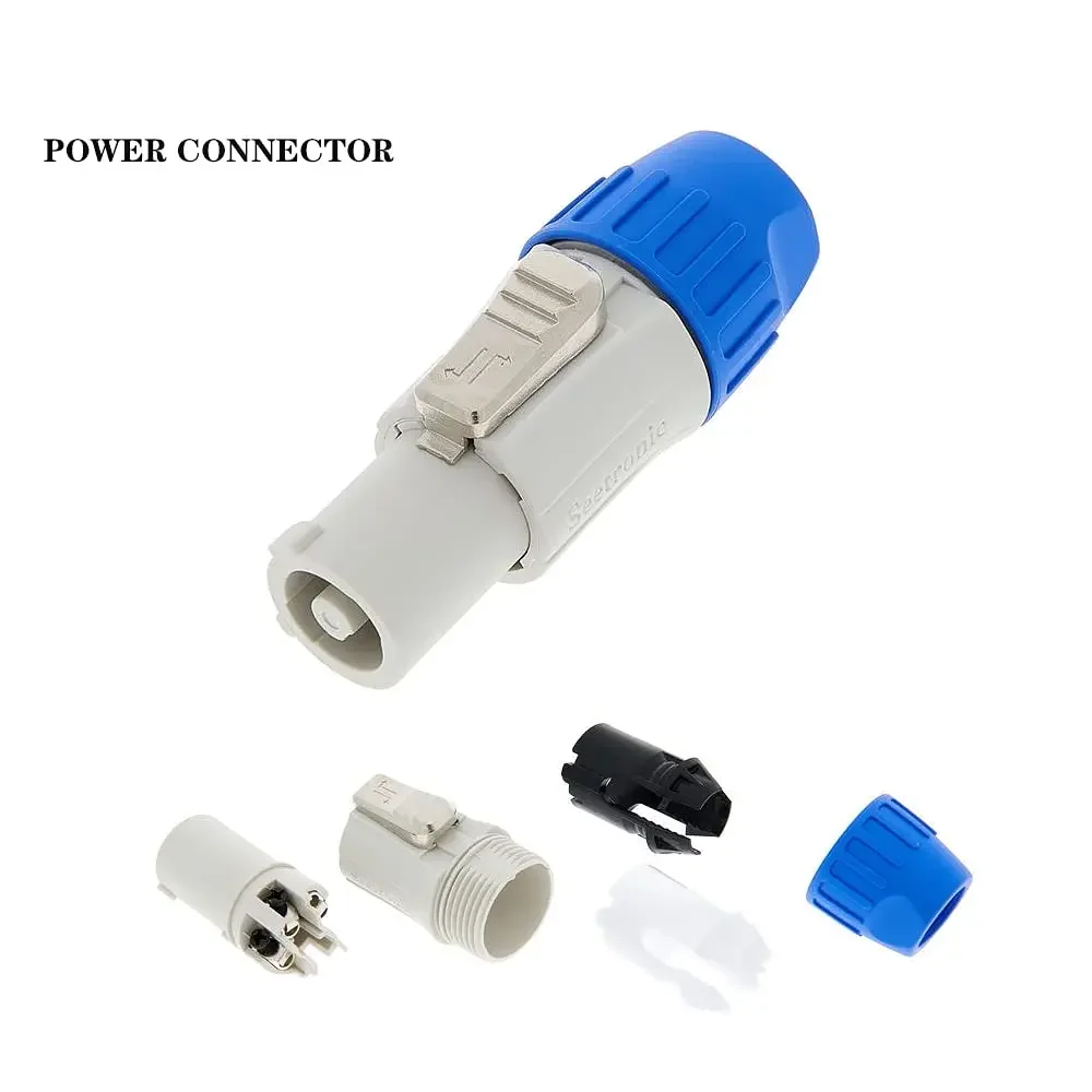 Conector Powercon de 20A, enchufe macho NAC3FCA NAC3FCB, Cable de CA NAC3MPA, adaptador de enchufe de alimentación de 250V para pantalla LED de luz de escenario