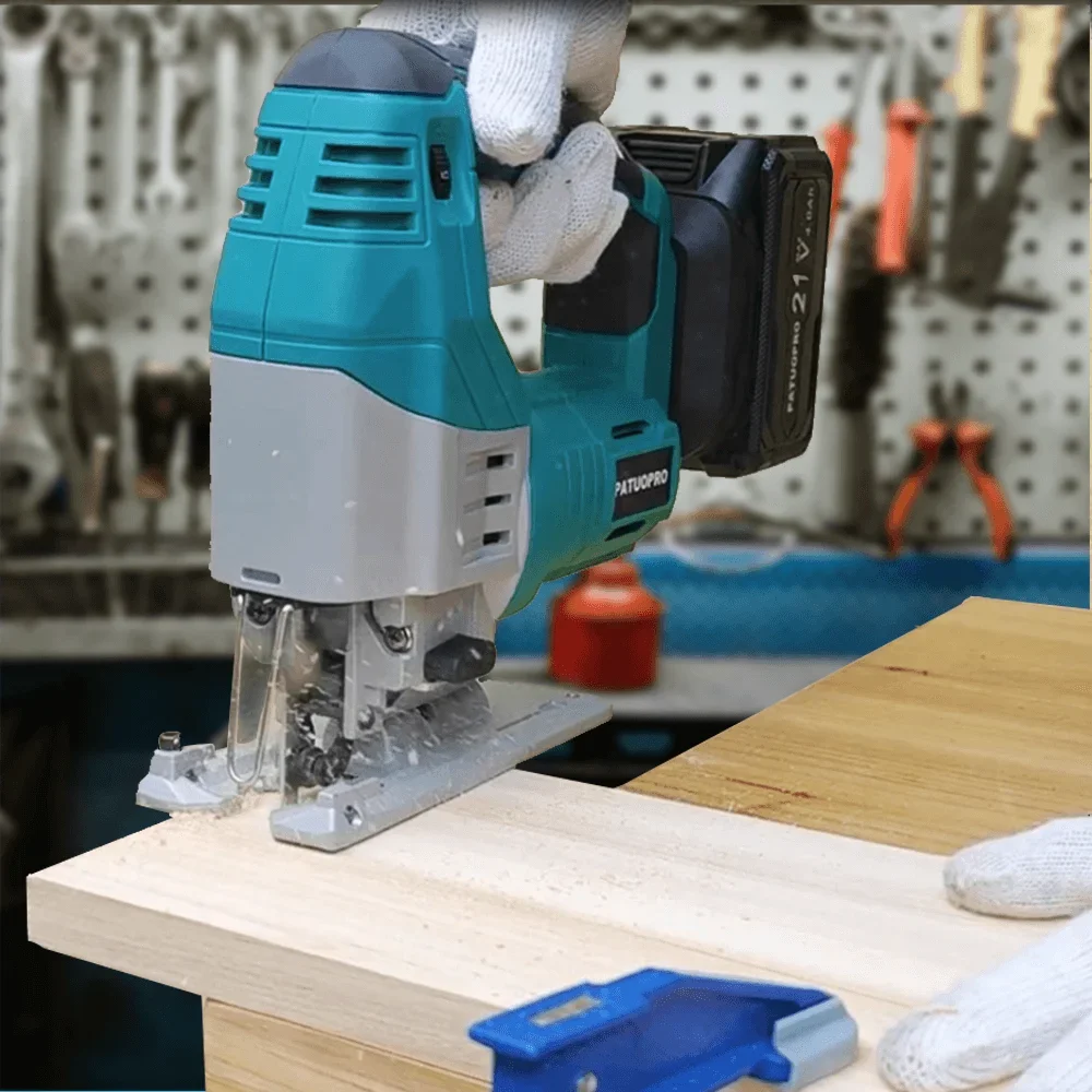 Brushless Cordless Jig Saw with 6 Variable Speed 4-Position Orbital Setting Electric Jigsaw fit Makita 18v Battery(No Battery)