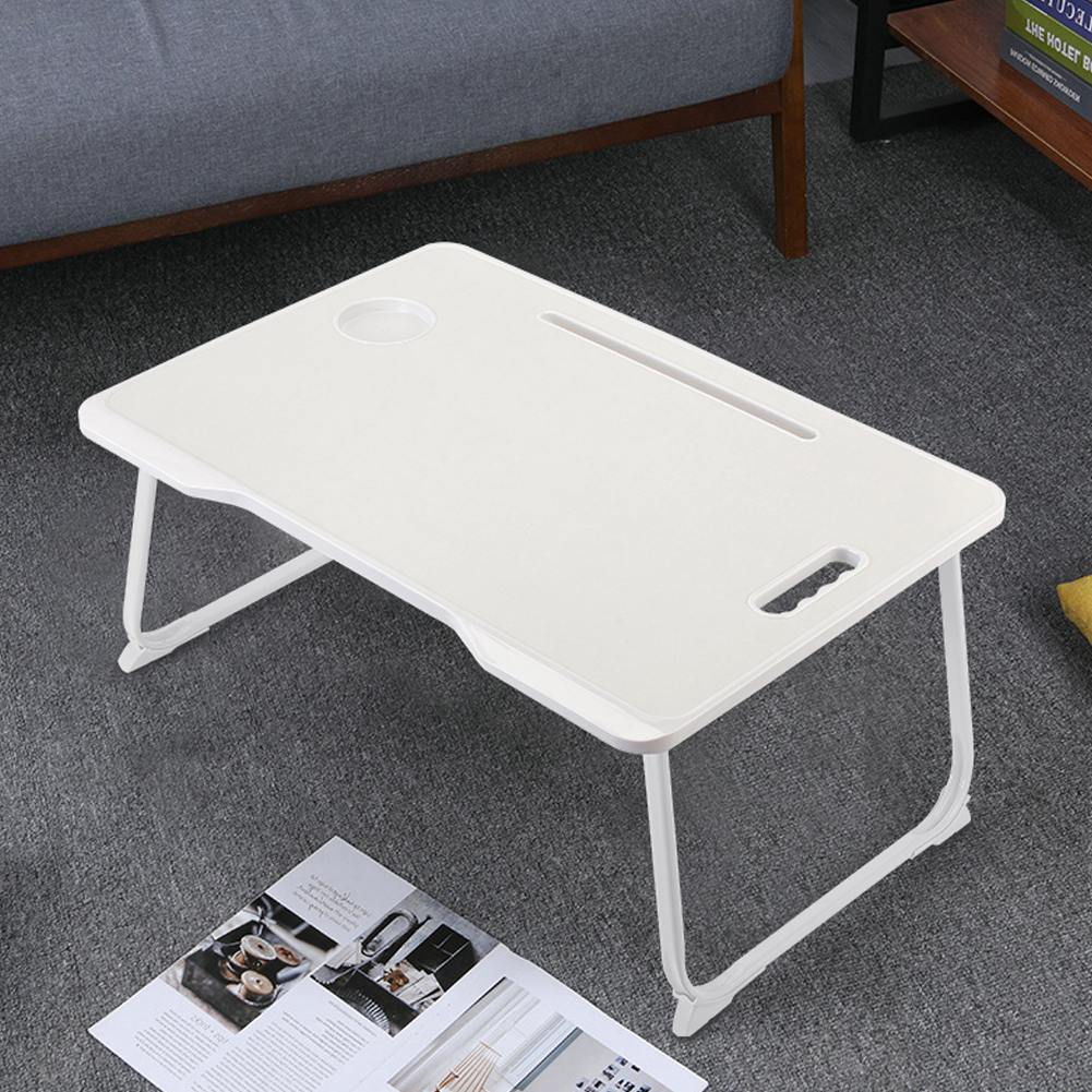 Foldable portable laptop bed desk with drawer for laptop, 60cmW x 42cmD x 28cmH