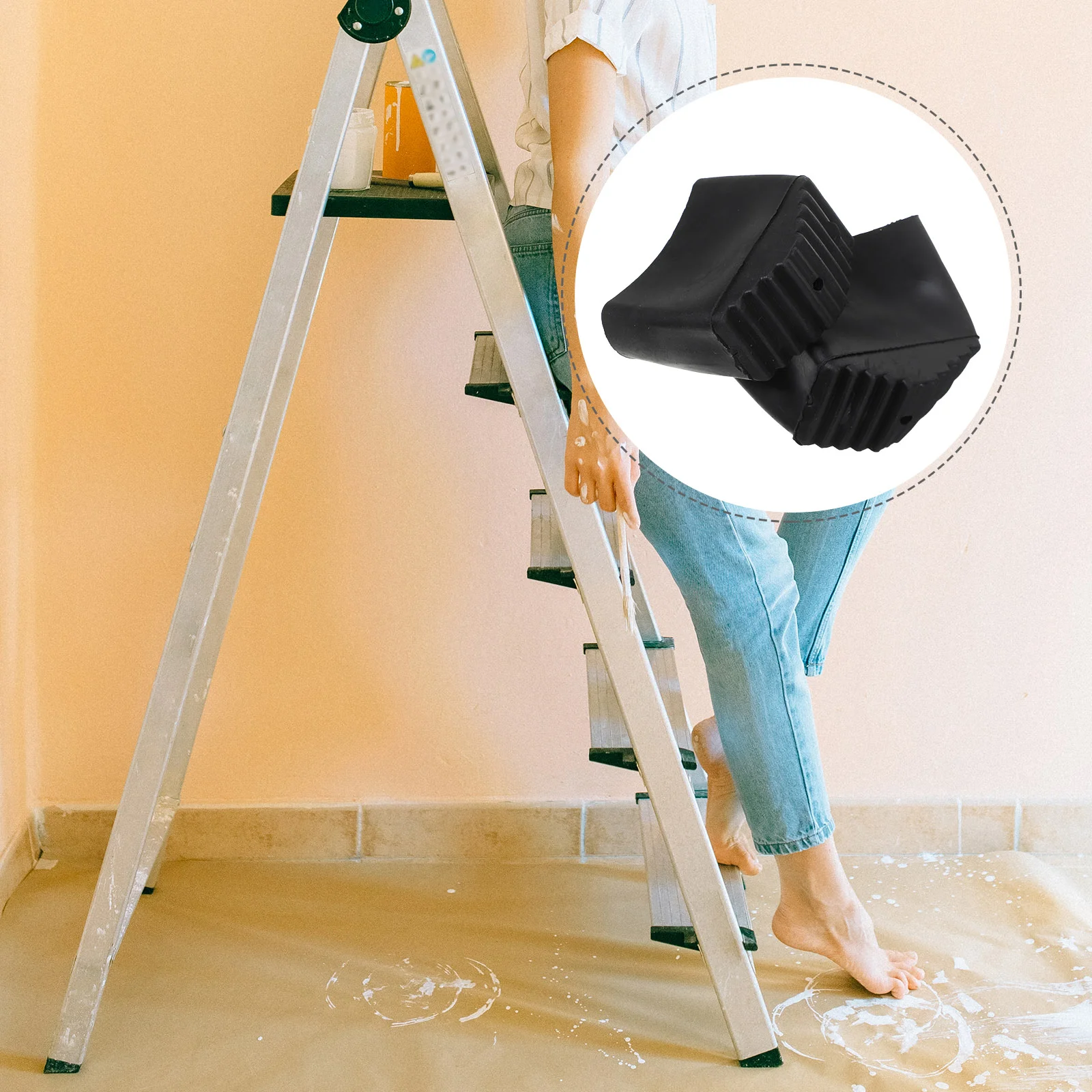 4 pezzi Tappetino per scaletta Cuscino per piedi per scaletta multifunzione Coperture per scaletta per uso durevole e stabile