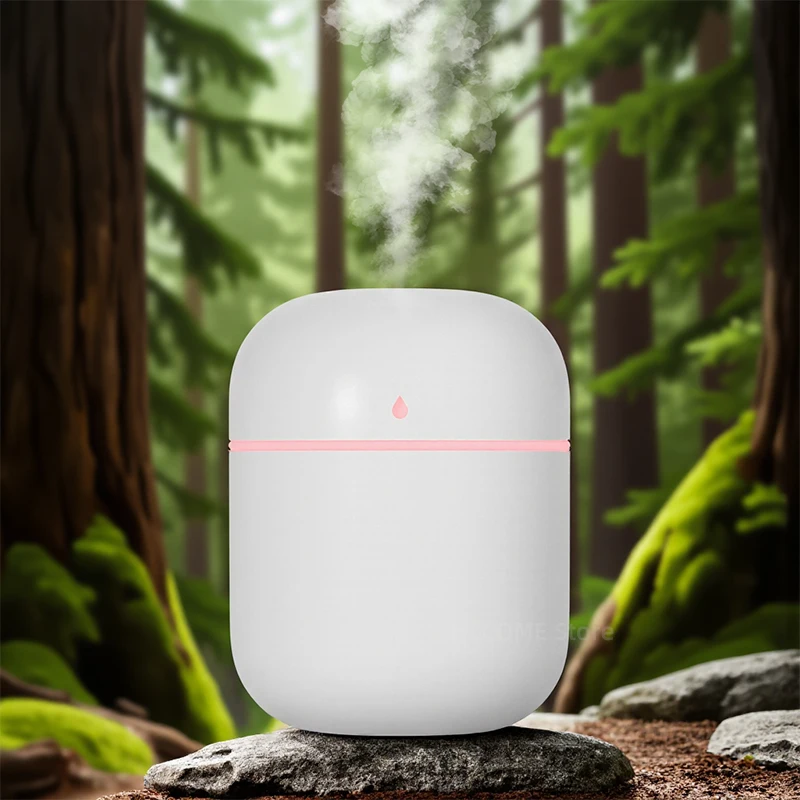 USB Luchtbevochtiger Verstuiver Aroma Olie Diffuser Mute 220 ml Luchtbevochtiger met Nachtlampje voor Auto slaapkamer Cool Mist Sproeier