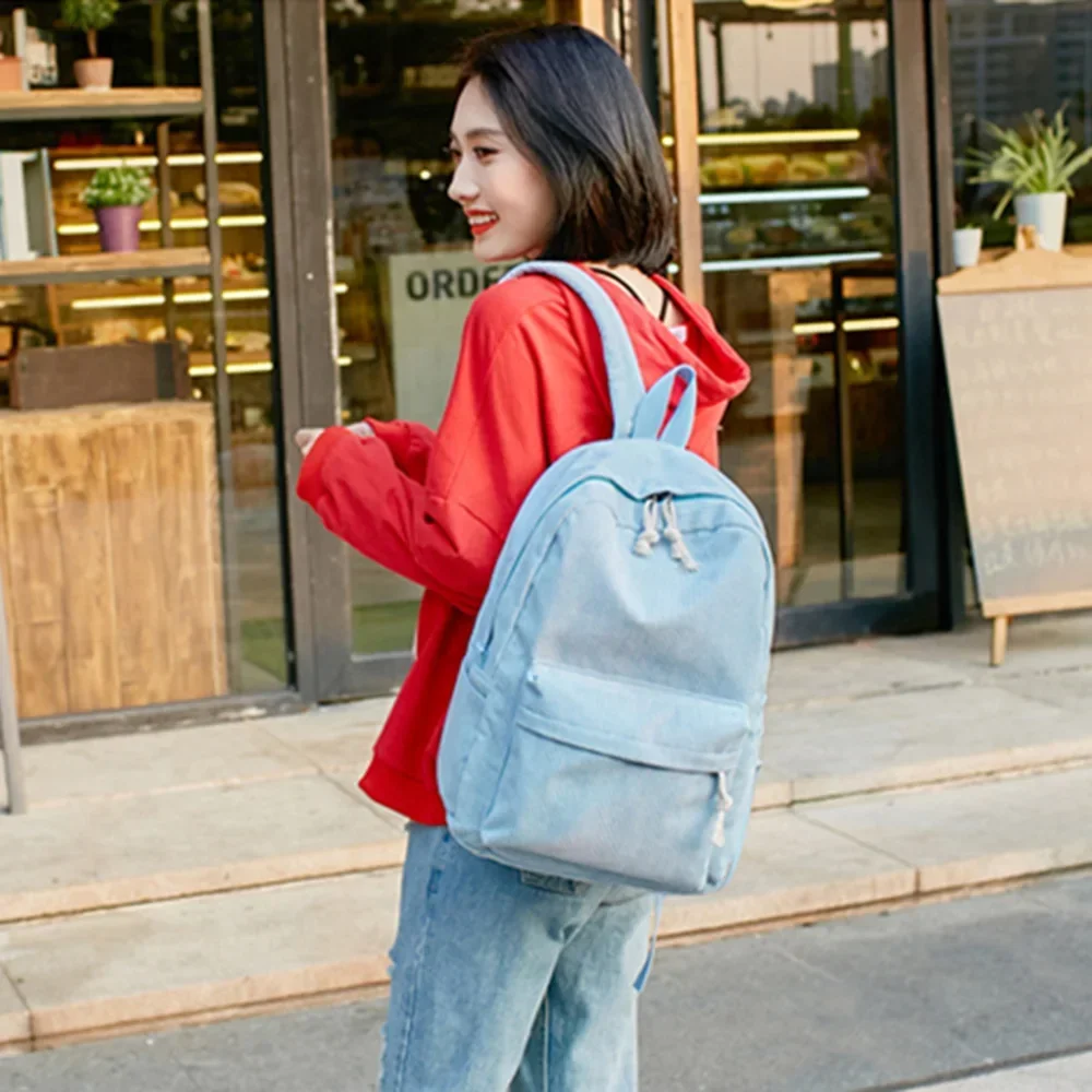 Zaino per studenti in velluto a coste personalizzato, borsa da scuola per allenamento antifurto per adolescenti, zaino a tracolla classico unisex per campus