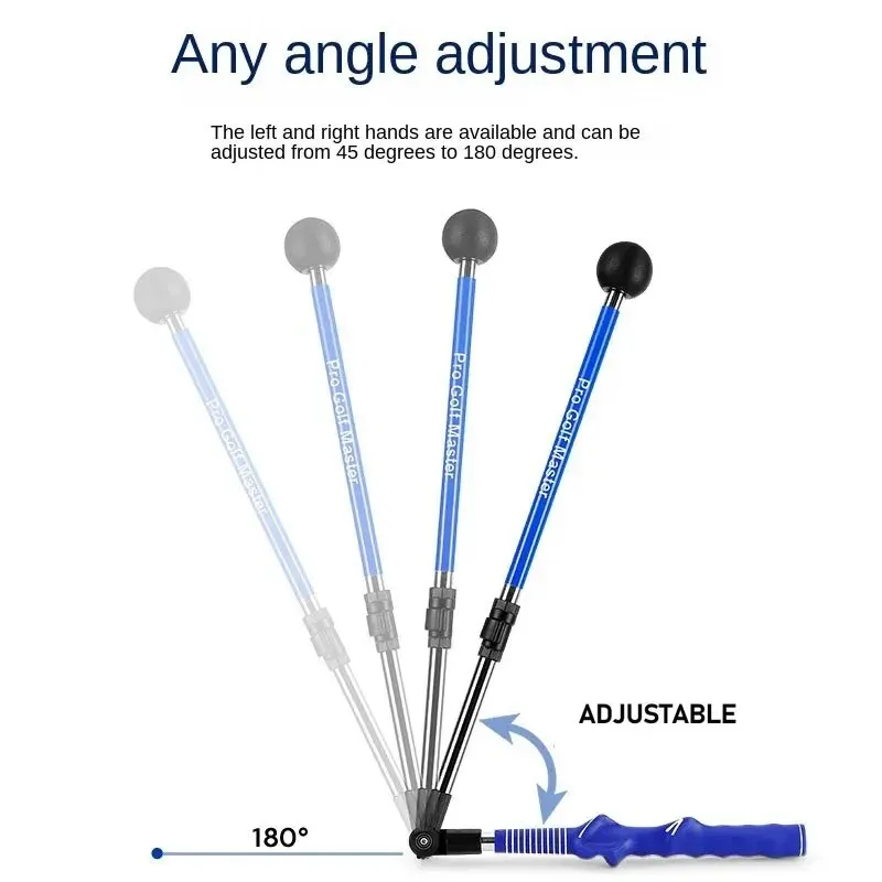 PGM Golf Swing Trainer Pratica di correzione pieghevole Angolo di lunghezza regolabile Principiante disponibile con lancette sinistra destra HGB023
