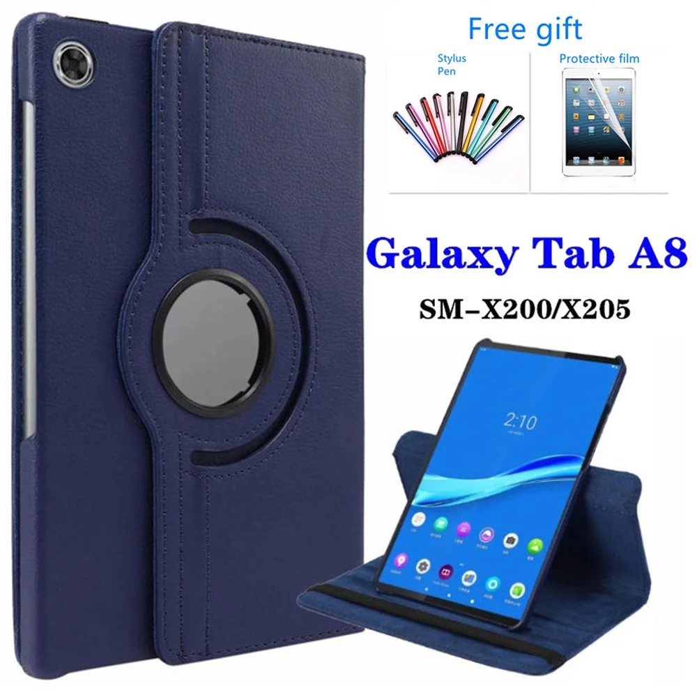 สําหรับSamsung Galaxy Tab A8 2021 แท็บเล็ตสําหรับSamsung Tab A8 10.5 SM-X200/SM-X205 360 องศาหมุนฝาครอบหนัง