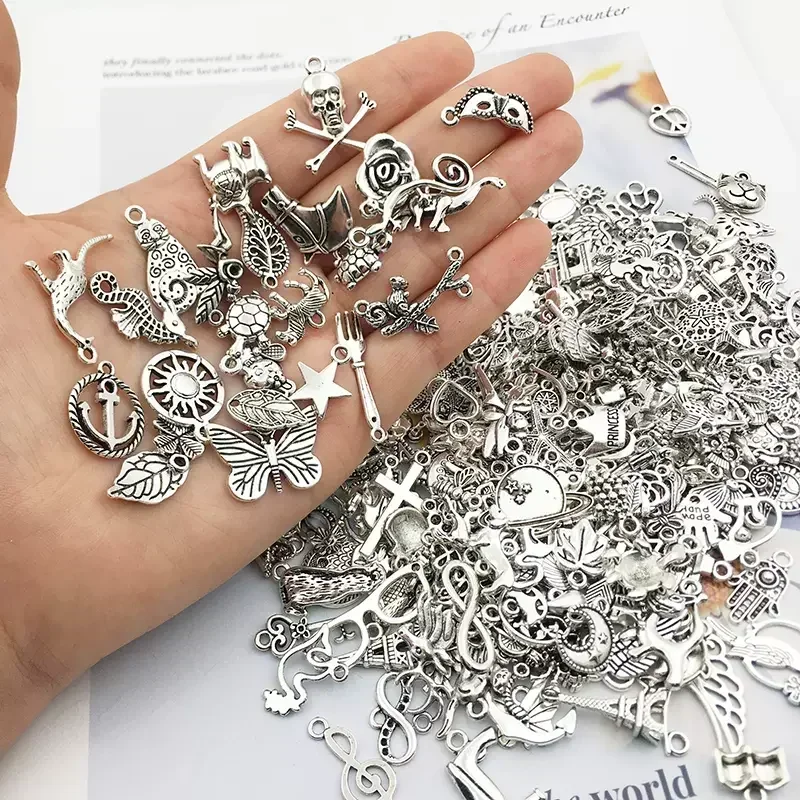 30/100pcs DIY ผสมการ์ตูนสัตว์ต้นไม้ Charms ลูกปัดสําหรับเครื่องประดับ DIY จี้สร้อยคอสร้อยข้อมืออุปกรณ์เสริม