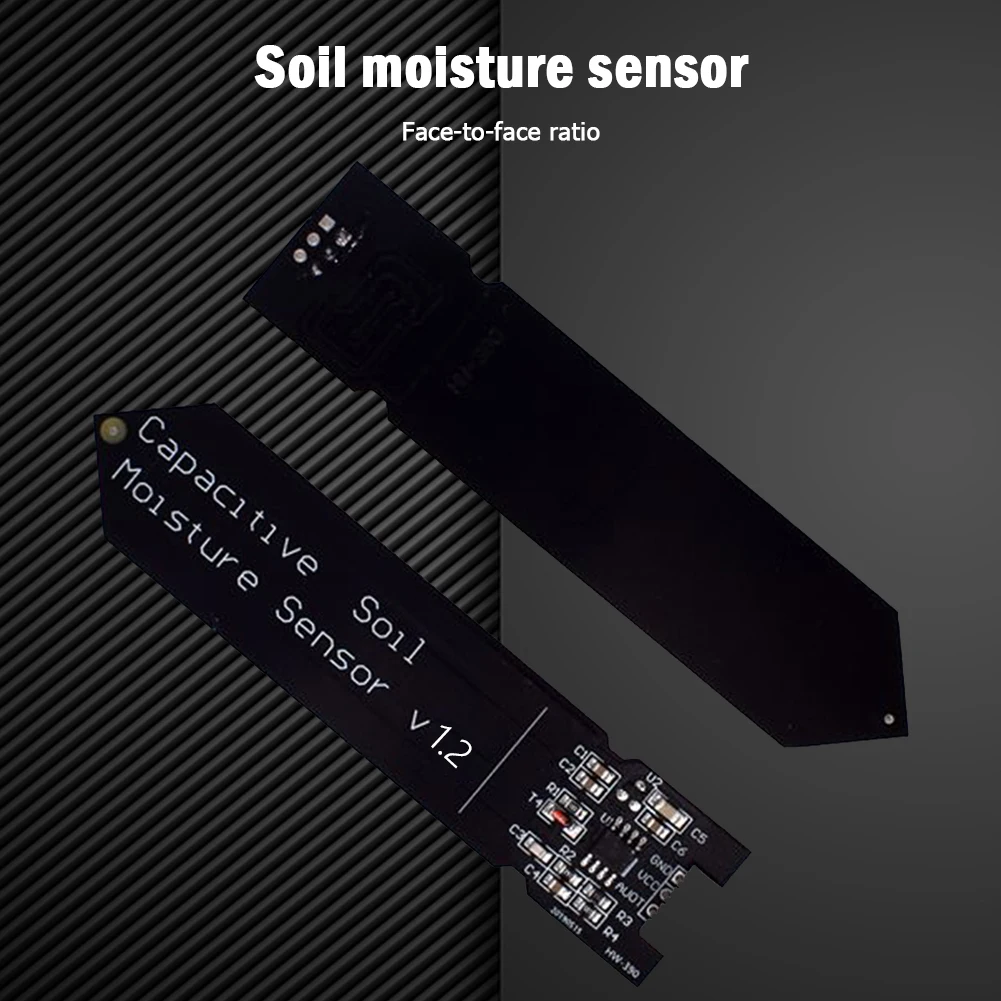 Módulo capacitivo de Sensor de humedad del suelo, HW-390, amplio voltaje, resistente a la corrosión, 3,3-5,5 V DC