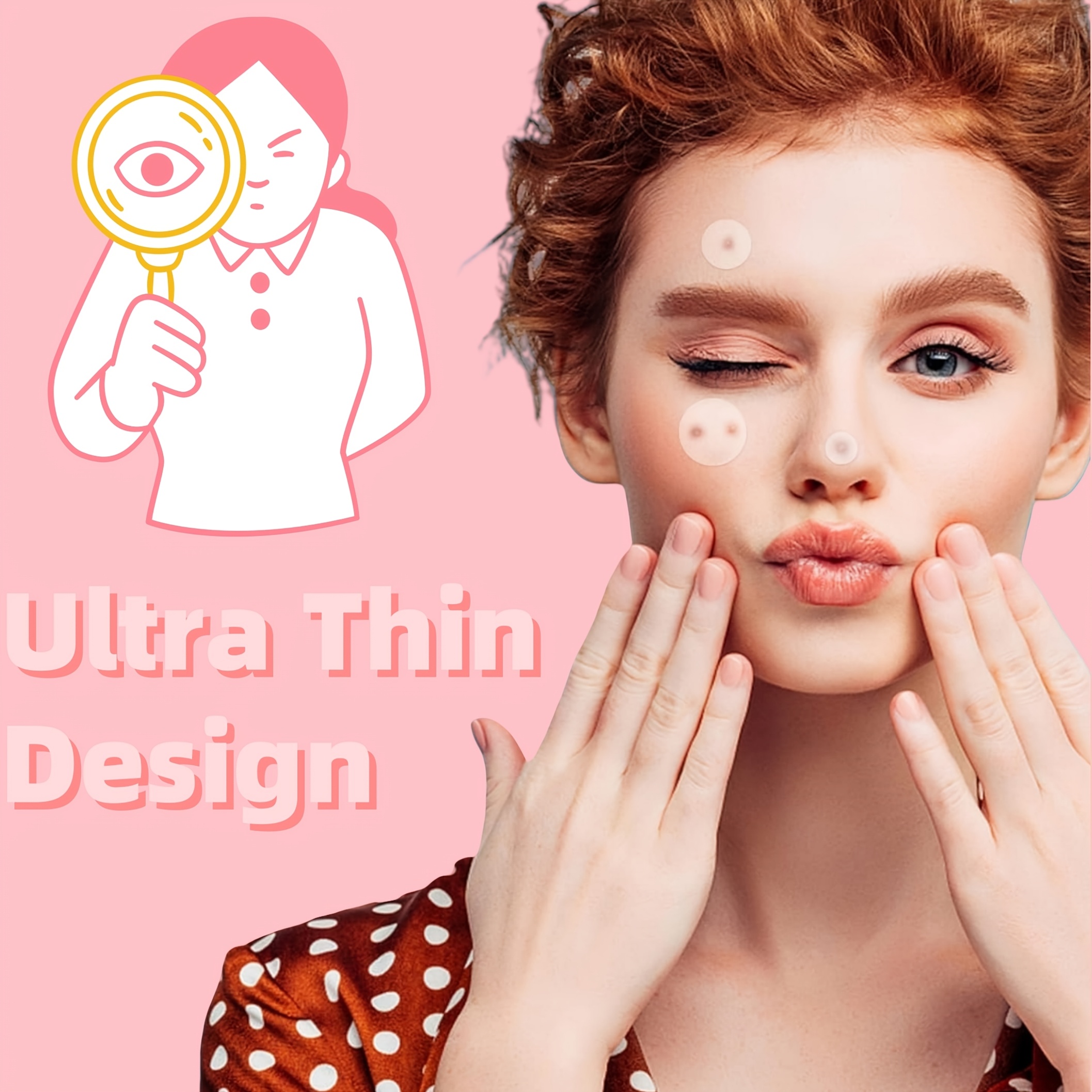 400枚入り HITWORKER アクネスターパッチ - グリッター＆ノーマル、2サイズ、パラベンフリー、ライトベージュ肌用インビジブルアクネパッチカバー