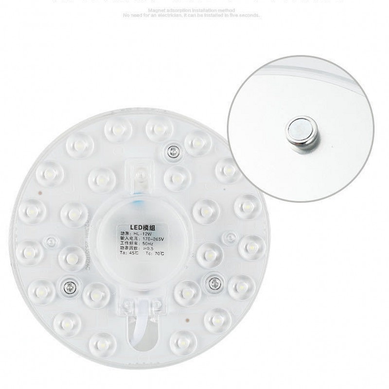 PANEL LED anillo de luz circular SMD2835 12W 18W 24W 36W 50W LED cuadrado redondo decoración de techo lámpara de techo AC 220V LED downlight