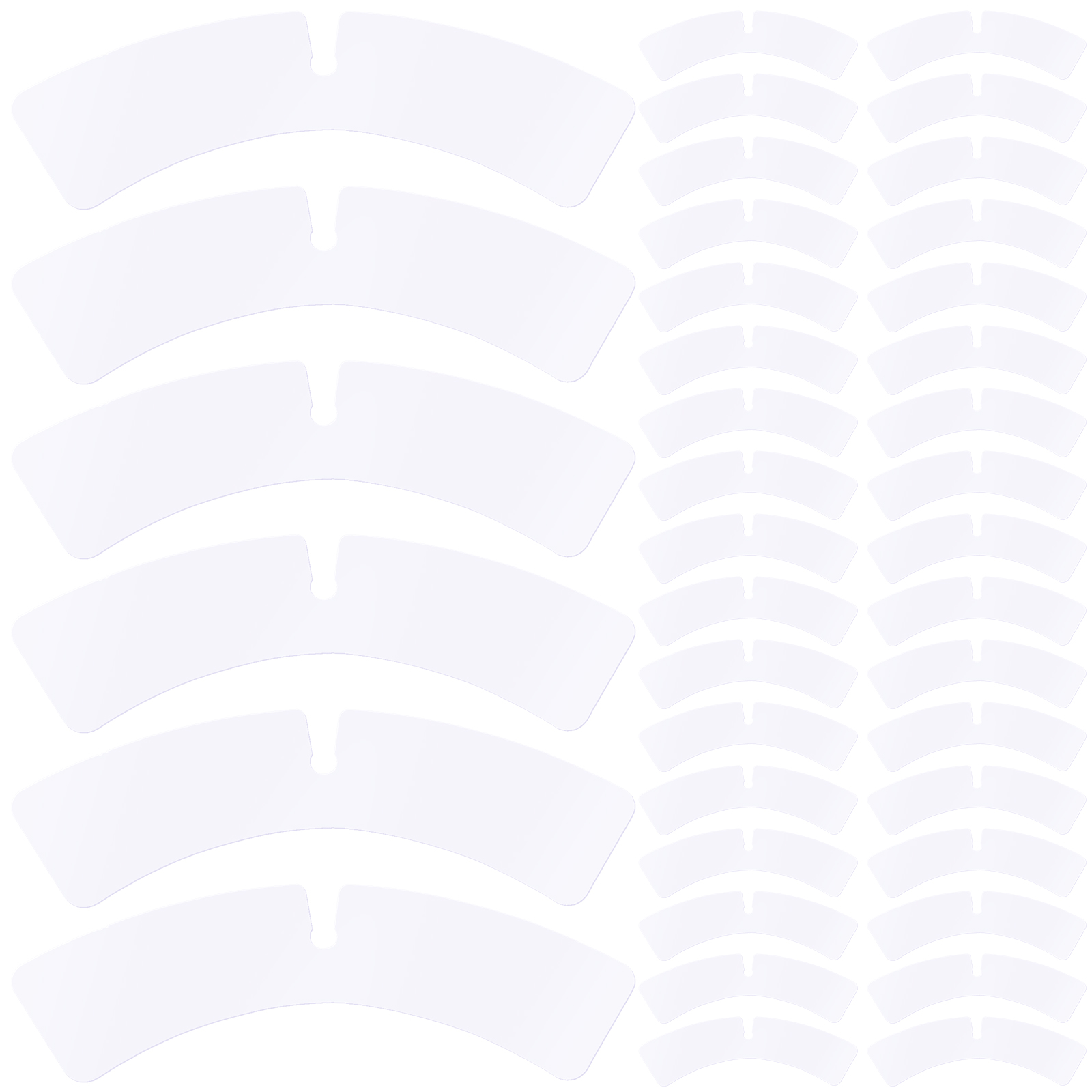 100-teiliges Kragen-Stützstück für Katzen, Hemd-Einsätze, Elastizität, Herrenhemden, Kunststoffformer für Herren