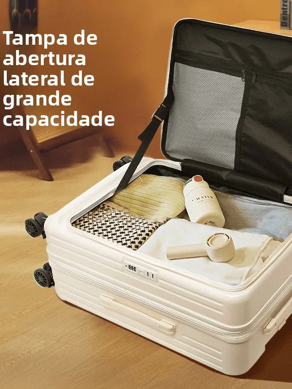 Mala de Viagem Expansível de 30 Polegadas com Capa Flip de 20 Polegadas, Rodas Silenciosas e ande Capacidade