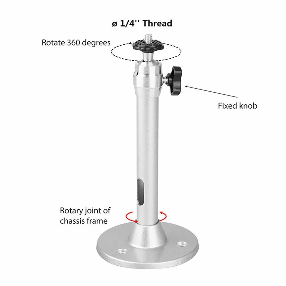 Universale 360 °   Monopiedi per fotocamera girevoli Staffe per proiettori Supporto per proiettore Supporto per montaggio a parete a soffitto