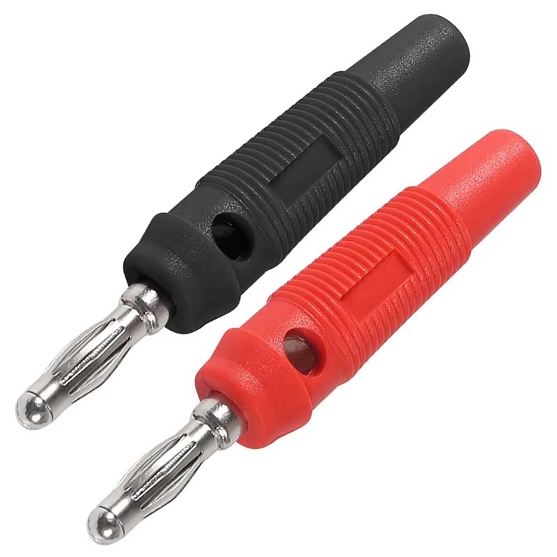 10Pcs 32A 4mm High Current Banana Plugs High Current Screw Type 4mm Banana Plugs Male Stackable Connector Speaker Cable Adapter