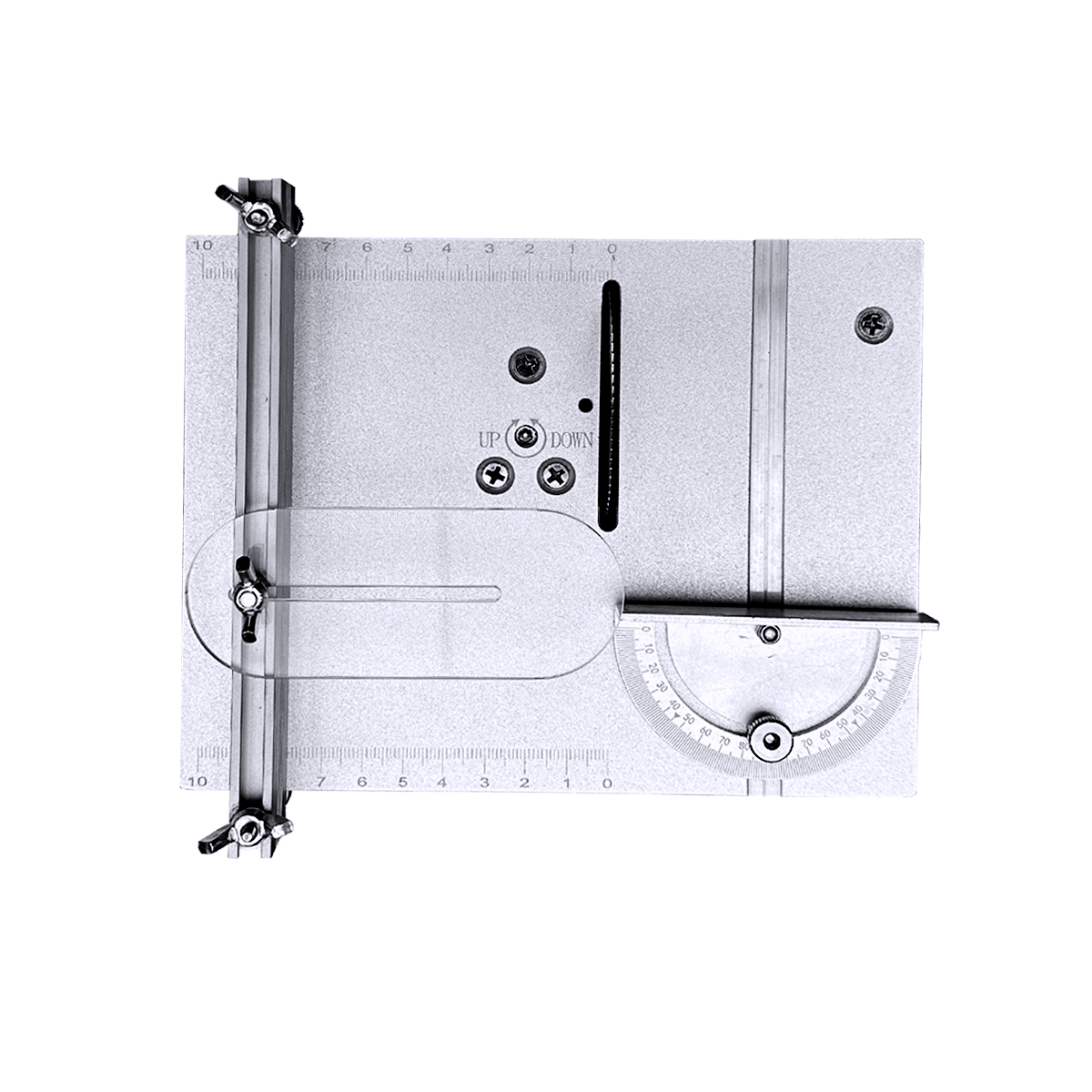 Mini Sierra de mesa de 110v-220v, 0-15cm, hoja de sierra elevable, sierra de ángulo de corte ajustable para manualidades Diy, carpintería, corte de Metal y plástico