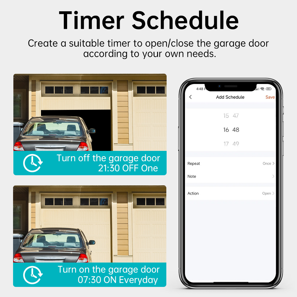 Tuya Zigbee/WiFi Switch Modulo controller per apertura porta garage intelligente Il telecomando vocale funziona con Alexa Google Home Assistant