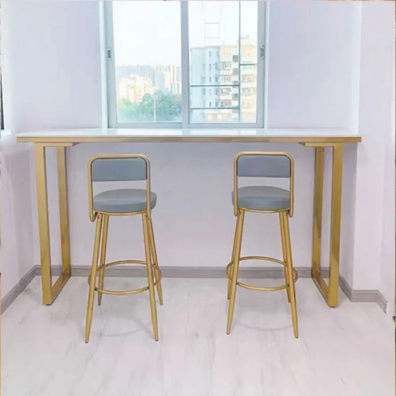 Mesa de café para el hogar, mostrador de Bar, desayuno, sala de estar moderna, balcón, mesas de Bar, cocina, Tavolo Da Bar nórdico, muebles Alto