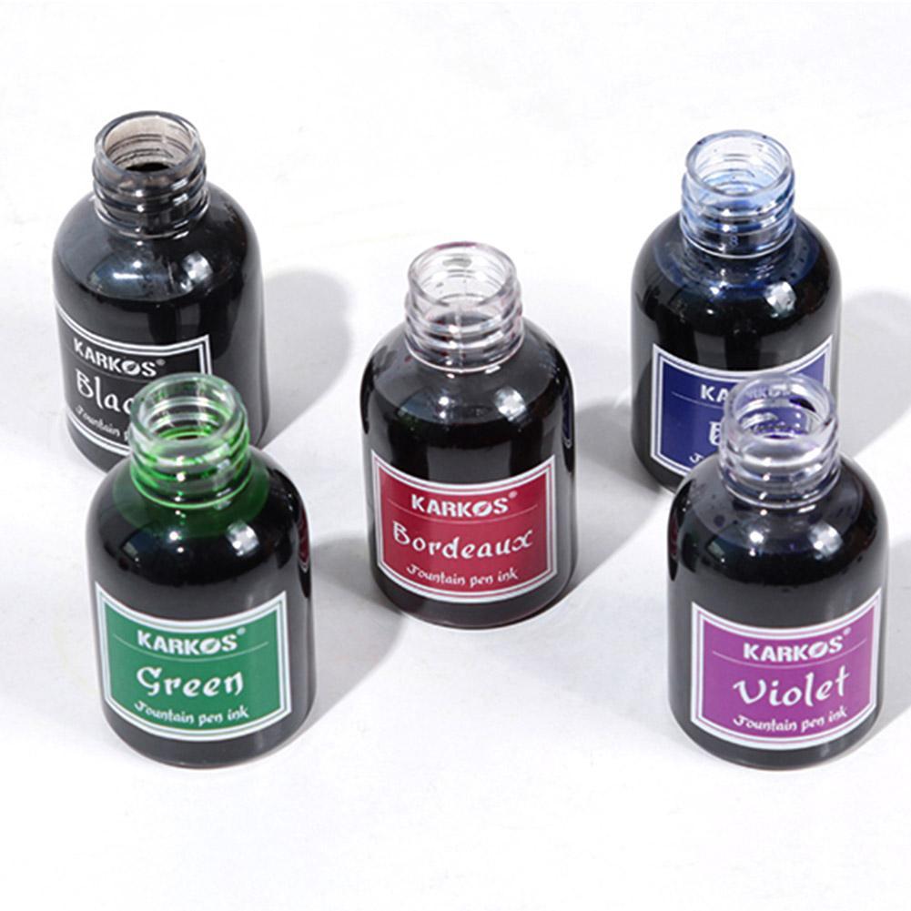 순수 컬러풀 만년필 잉크 리필 잉크, 학교 문구류, 서예 쓰기 만년필 잉크, 고품질, 30ml, 1 병