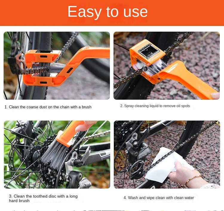 Plastic Bicycle Chain Cleaner MTB Mountain Bike Machine Washer Brush Scrubber Biking Portable Dustproof Cycling Parts