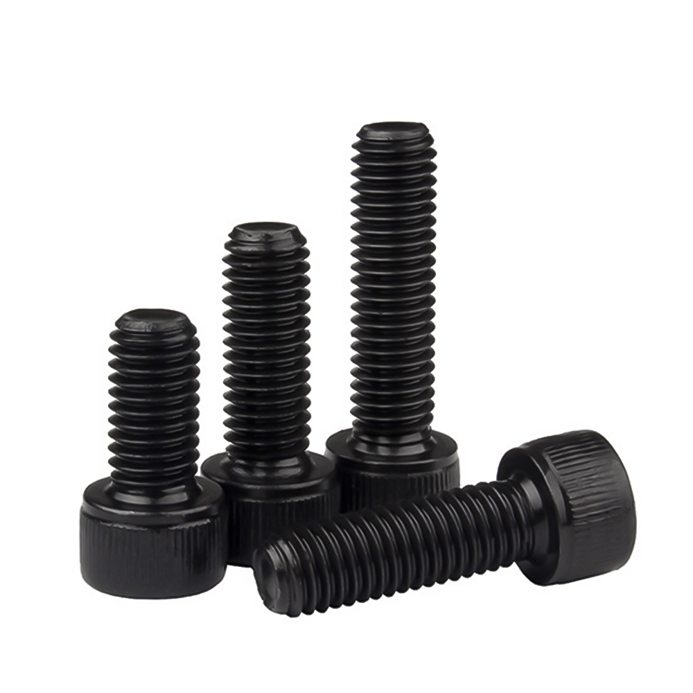 5-100pcs M2 M2.5 M3 M4 M5 M6 M8 M10 304 Stainless Steel Hex Socket Cap Head Allen Bolt DIN912 Grade 12.9 Black Hexagon A2 Screw