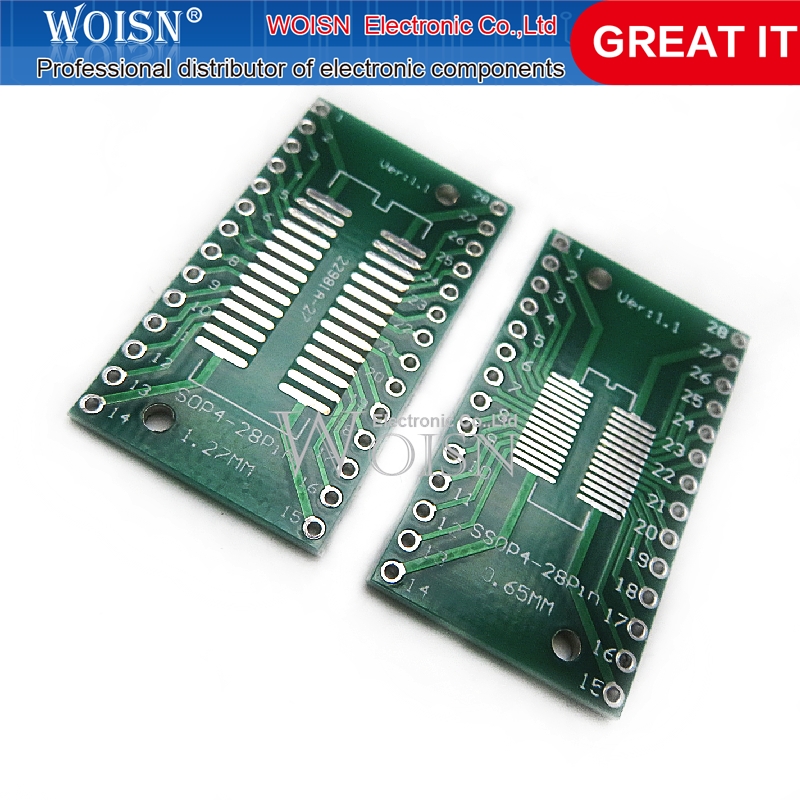 10 шт. SOP28 SSOP28 TSSOP28 SMD встроенная плата адаптера DIP 0,65/1,27 мм