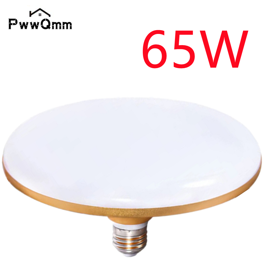 PwwQmm E27 Super Bright LED Bulb 12W 15W 20W 30W AC 220V UFO Leds Lights Indoor Warm White Lighting Table Lamps Garage Light