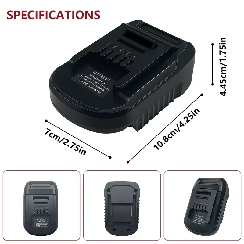 Adapter Converter for Makita 18V Li-ion Battery To for Einhell 18V Battery for Einhell Cordless Power Drill/Driver Tools