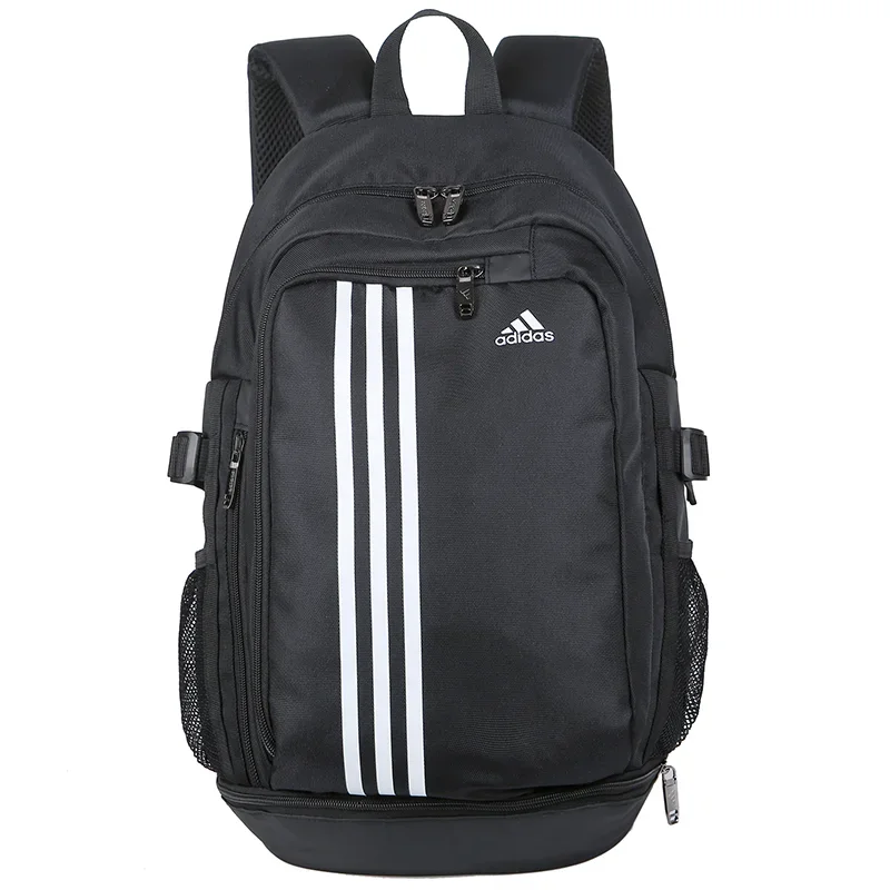 Adidas Originals เสื้อโพลีเอสเตอร์ความจุขนาดใหญ่กีฬากลางแจ้งซิปปิดกระเป๋านักเรียนกระเป๋าเป้สะพายหลังกระเป๋าเป้สะพายหลังกระเป๋าเป้สะพายหลัง Unisex