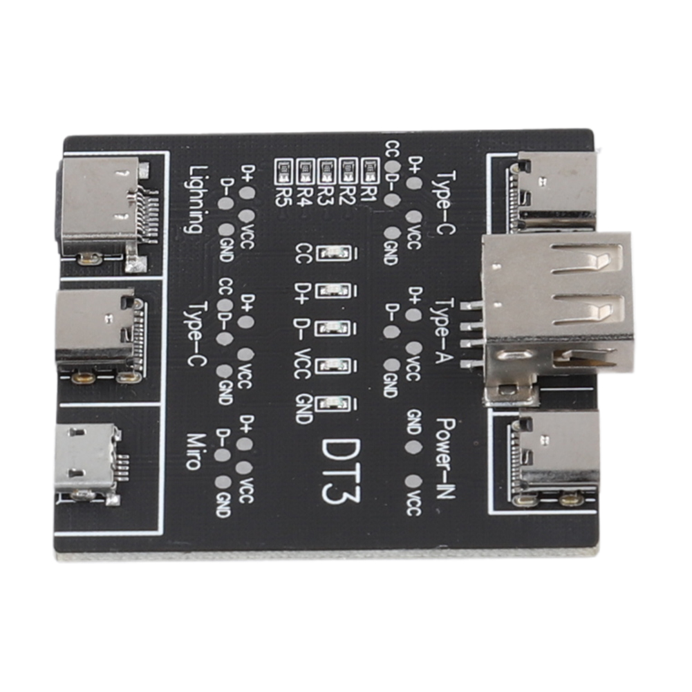 DT3 USB Type-C ข้อมูลสายเคเบิลทดสอบบอร์ด PCB เครื่องทดสอบสายเคเบิล USB ข้อมูลสายตรวจจับบอร์ดสาย USB Checker สําหรับ iPhone Android