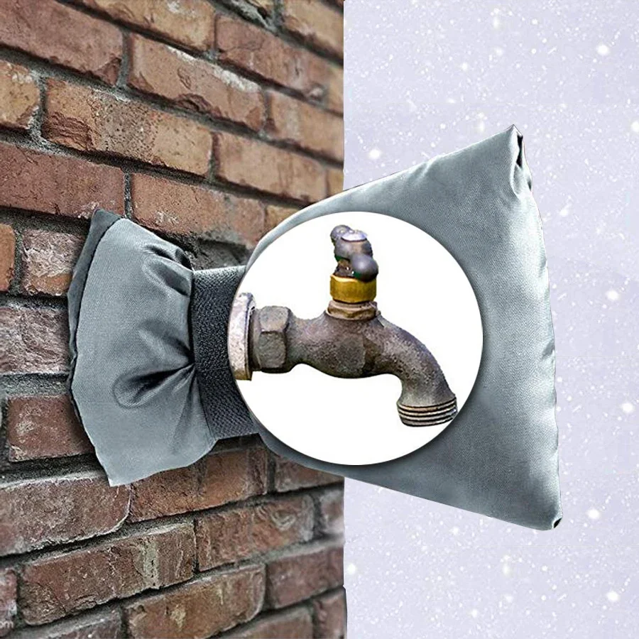 Cubierta para grifo al aire libre, aislamiento de protección contra congelación de invierno para grifos de agua, Protector para grifos de jardín