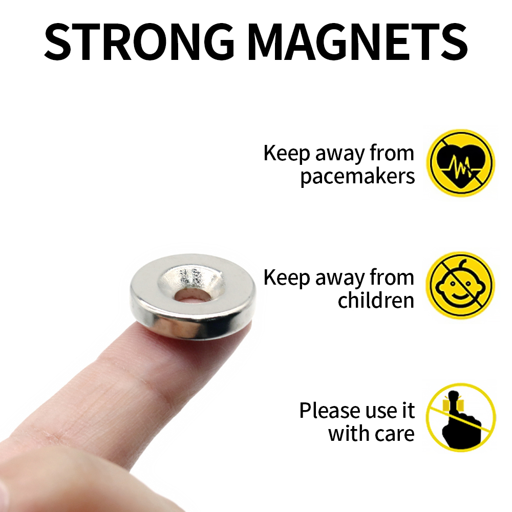 1/2/5 pezzi 20x5-5 magnete al neodimio 20mm x 5mm foro 5mm NdFeB N35 rotondo super potente forte disco magnetico permanente Imanes