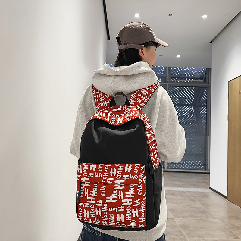 Women Schoolbag Waterproof Large Capacity School Backpack Smooth Zipper Solid Teens Girl Casual Daypack Bag Student Supply