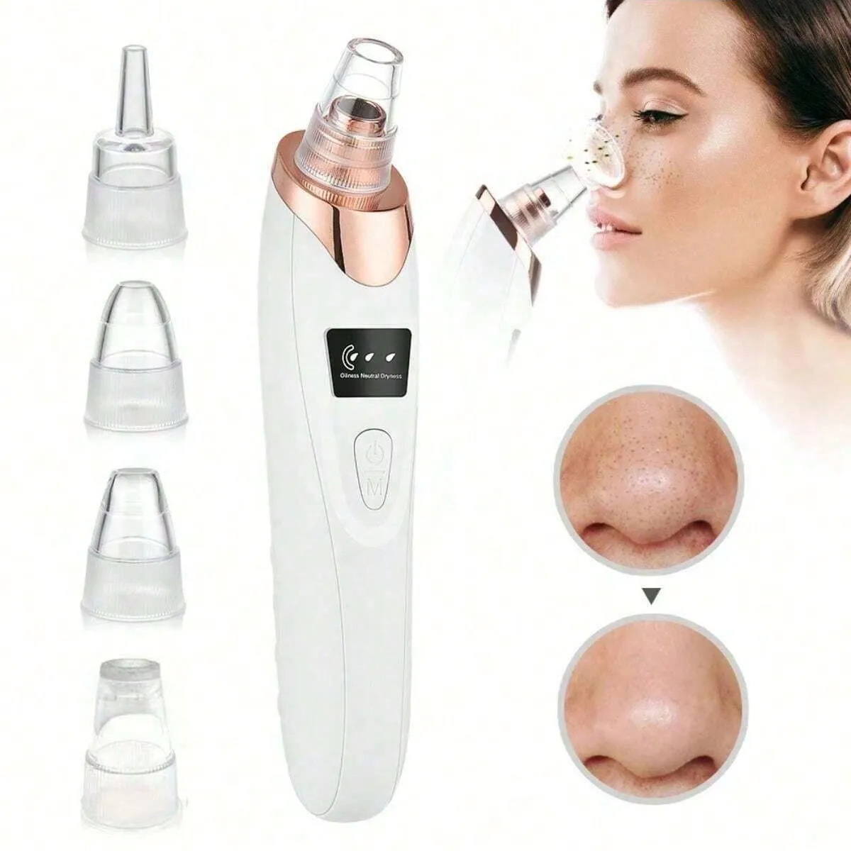 Elektryczna pielęgnacja skóry twarzy Pore Removal Cleanser Vacuum Acne Removal For Deep Facial Pores, Women Blackhead Remover